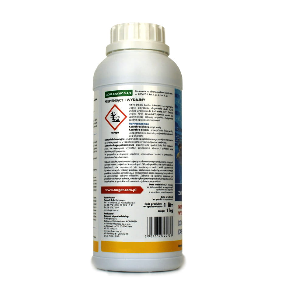 Aqua Biocyd G-1/R Zwalcza Glony Bakterie i Grzyby 1 l Target - obrazek 3