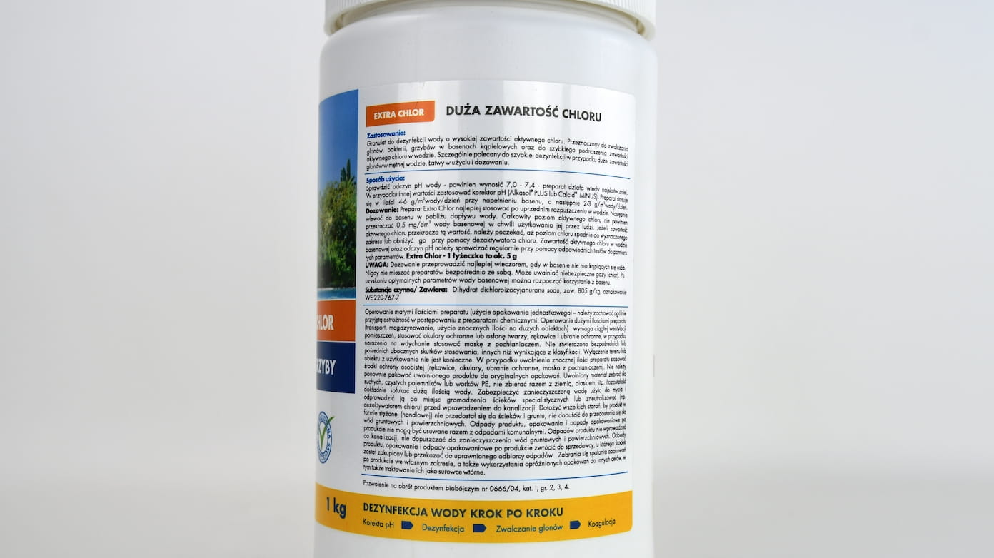 Extra Chlor Granulat Zwalcza Glony, Bakterie i Grzyby 1 kg Target - obrazek 4