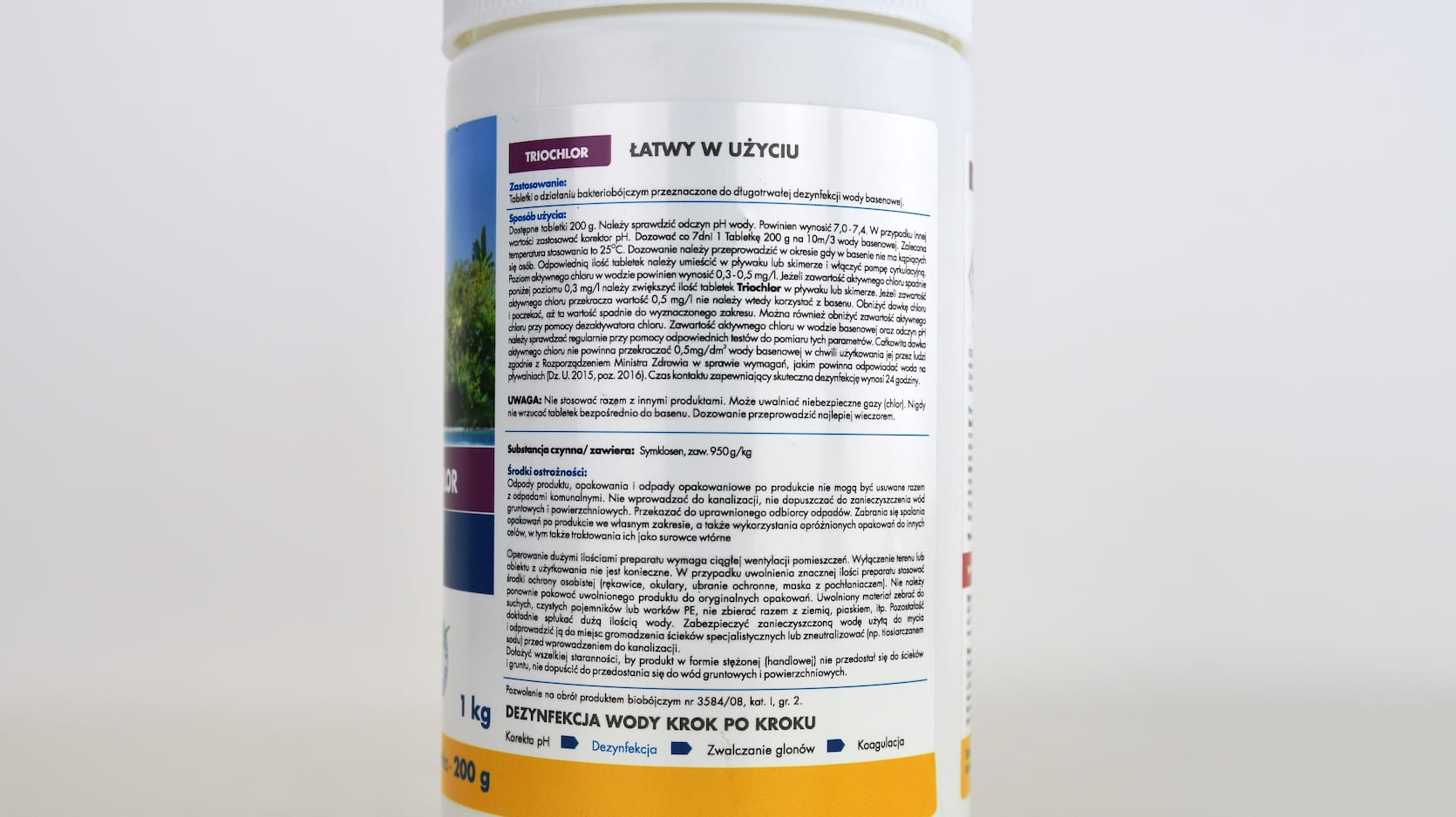 Triochlor Tabletki Dezynfekuj¹ce Wodê Basenow¹ 1 kg (5x200g) Target - obrazek 4