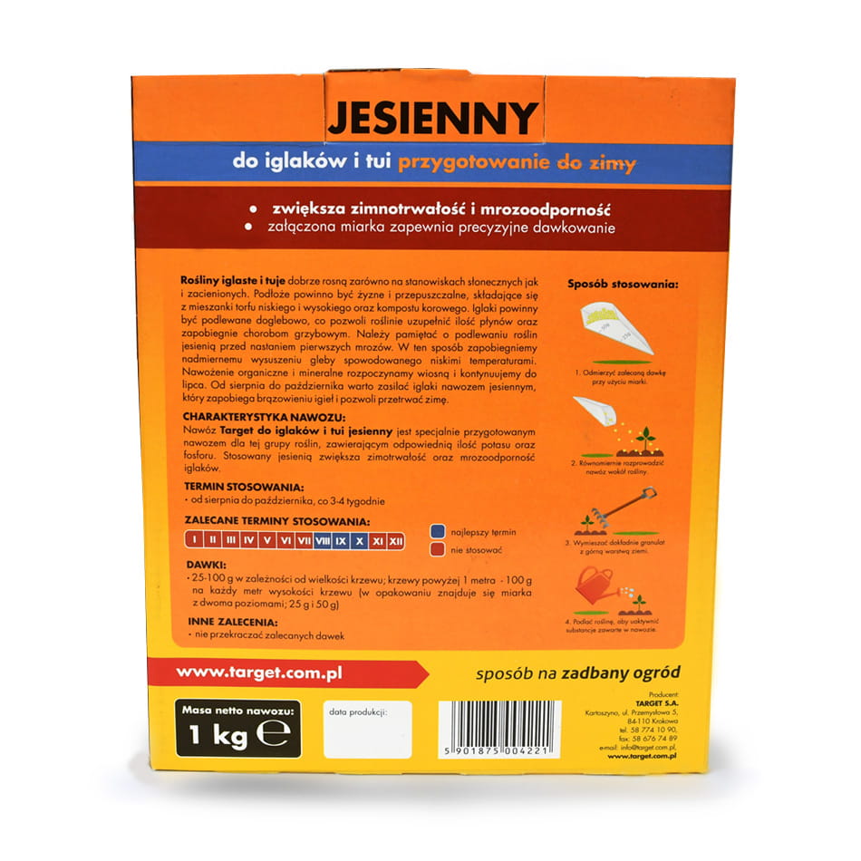 Nawóz Do Iglaków i Tui Jesienny 1 kg Target - obrazek 4