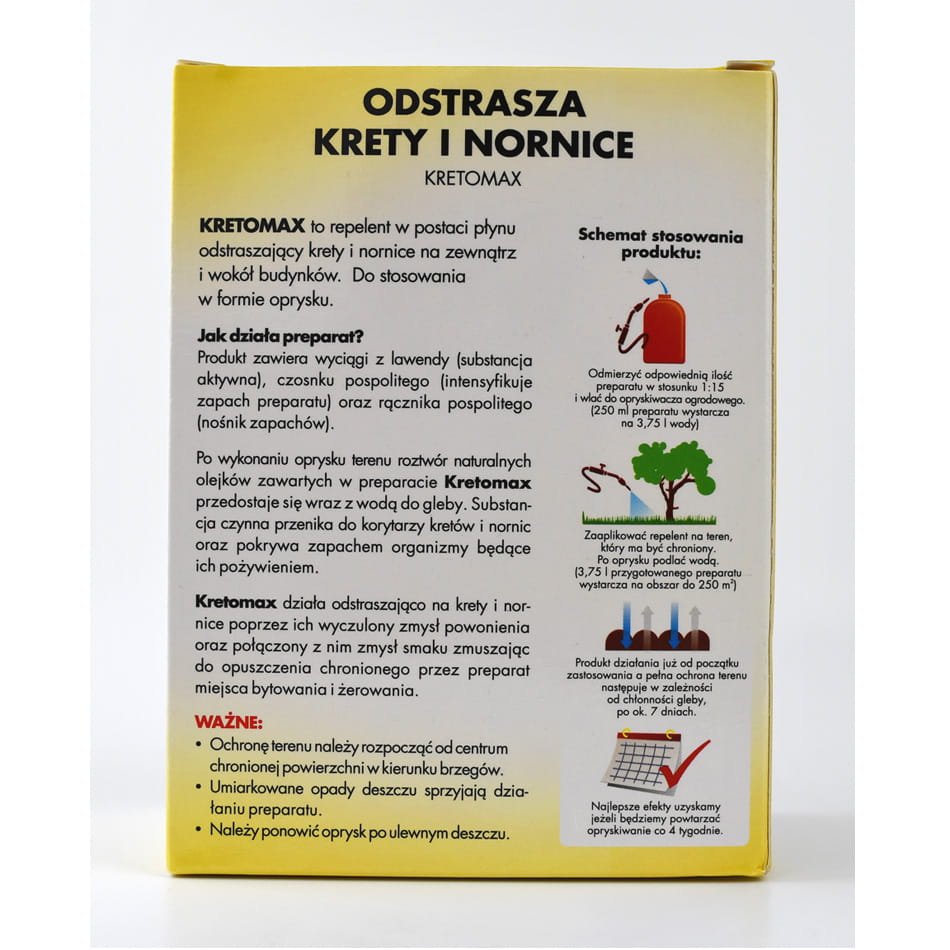 Kretomax rodek Odstraszaj¹cy Krety i Nornice 250 ml Target - obrazek 2