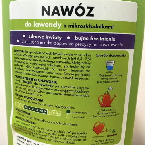 P³ynny Nawóz Do Lawendy Fioletowe Pole 500 ml Target - obrazek 2
