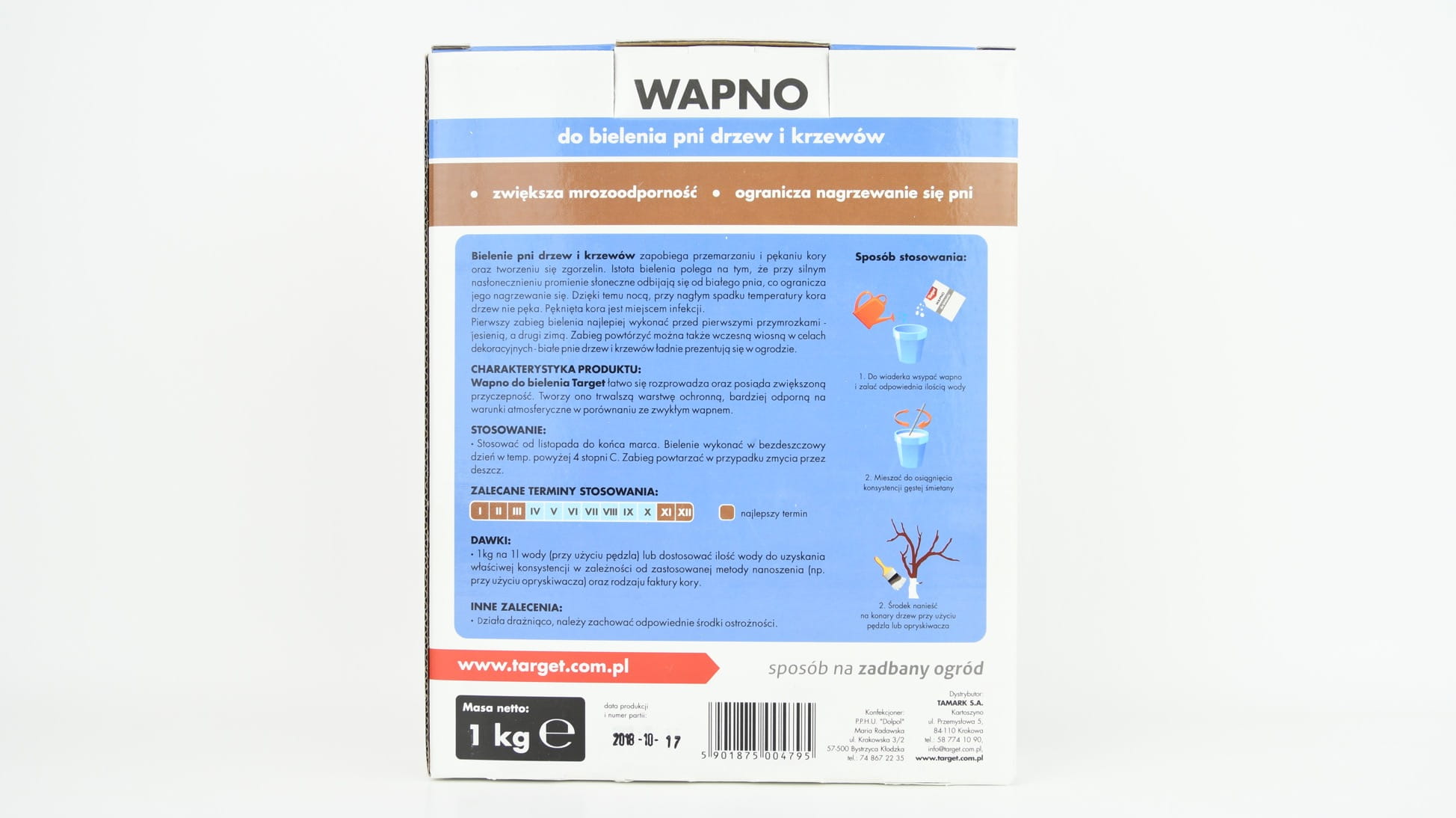 Wapno Do Bielenia Drzew O Zwiêkszonej Przyczepnoci 1 kg Target - obrazek 3