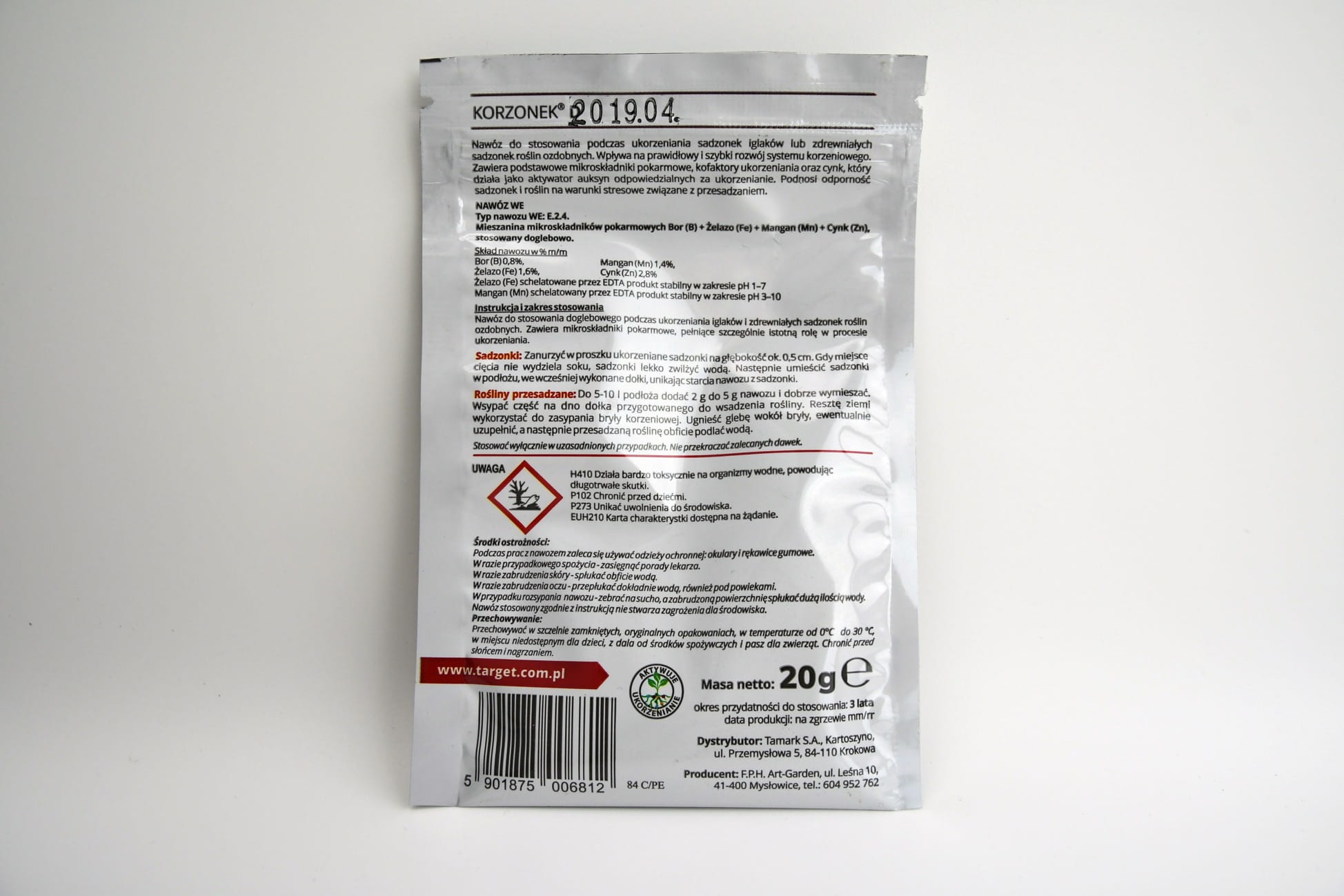 Korzonek D Ukorzeniacz Do Sadzonek Zdrewnia³ych 20 g Target - obrazek 3