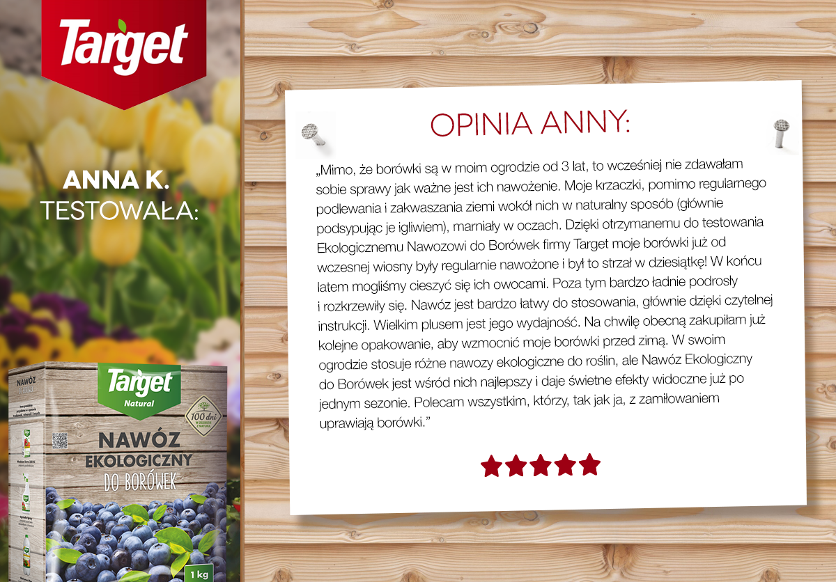 Nawóz Do Borówek Ekologiczny 1 kg Target - obrazek 4