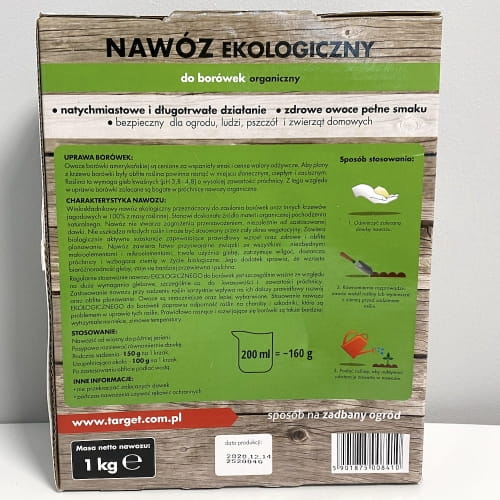 Nawóz Do Borówek Ekologiczny 1 kg Target - obrazek 5
