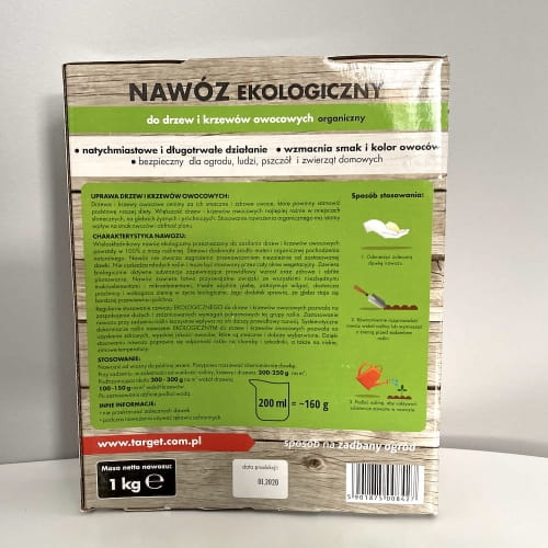 Nawóz Do Drzew i Krzewów Owocowych Ekologiczny 1 kg Target - obrazek 3
