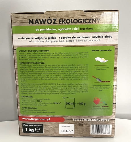 Nawóz Do Pomidorów Ogórków i Zió³ Ekologiczny 1 kg Target - obrazek 3