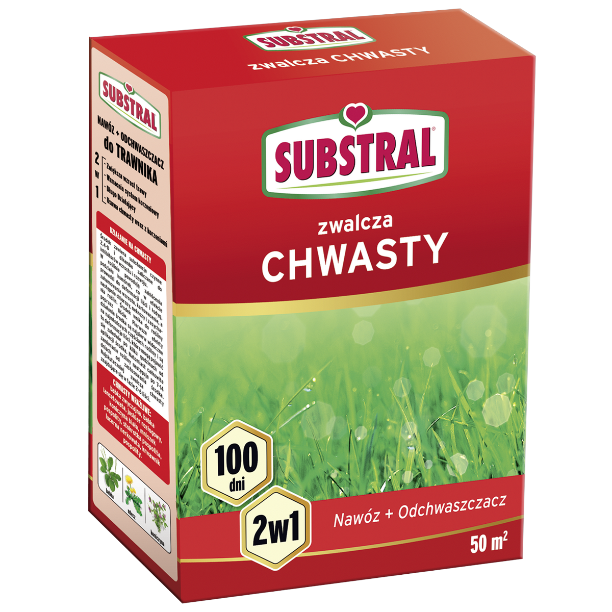 Nawóz Do Trawnika 100 Dni Zwalczaj¹cy Chwasty 1 kg Substral