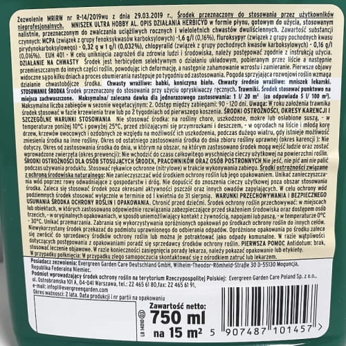 Mniszek Ultra Hobby AL Zwalcza Chwasty Na Trawniku 750 ml Substral - obrazek 4