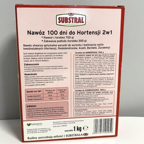 Nawóz Zakwaszaj¹cy Do Hortensji 100 DNI 2w1 1 kg Substral - obrazek 4