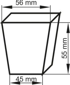 Miniszklarenka 56x56x55 mm / 14 komórek - obrazek 2