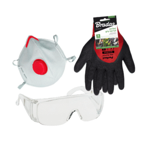 Okulary Ochronne + Maska + Rêkawice Zestaw Do Oprysków