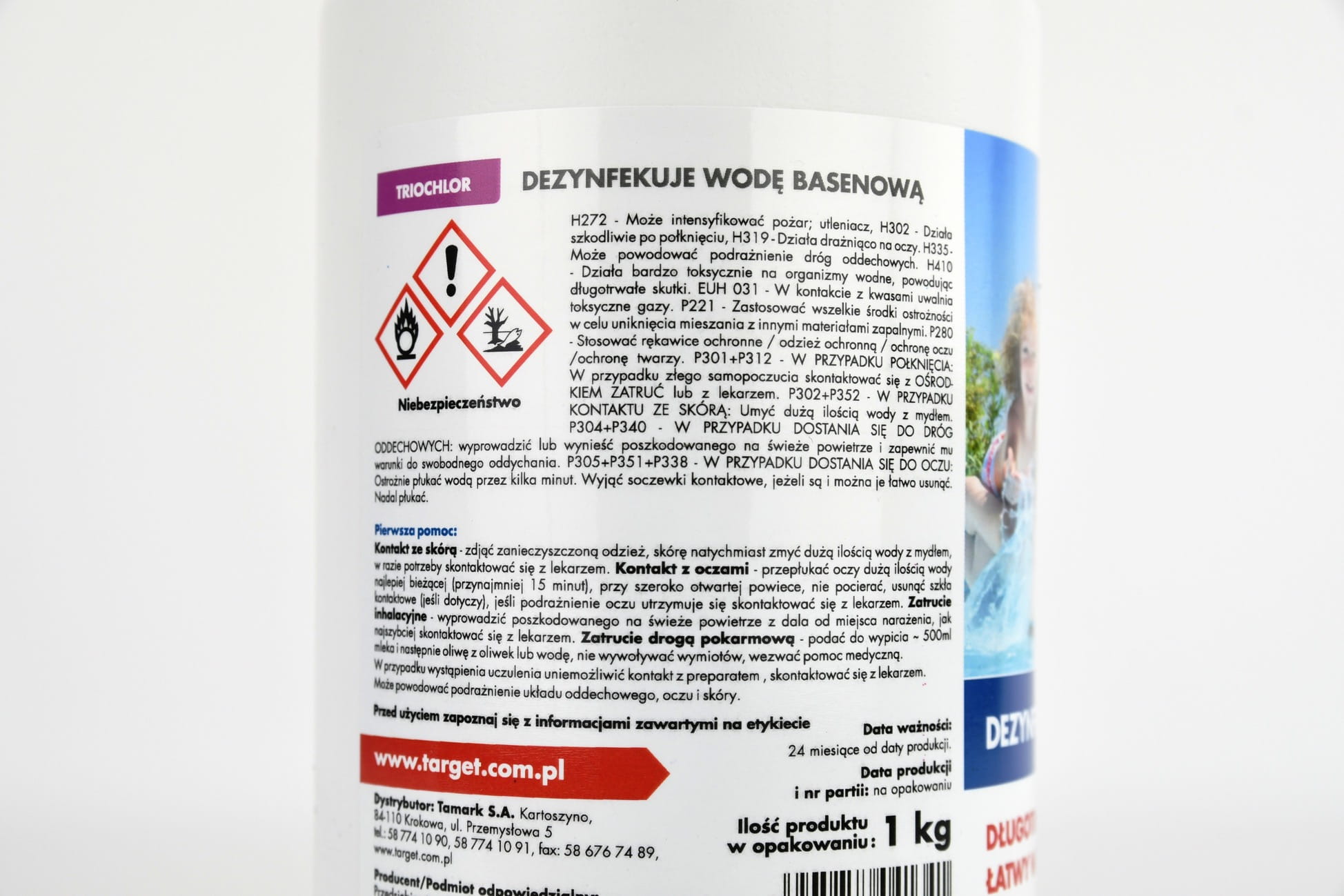 Triochlor Tabletki Dezynfekuj¹ce Wodê Basenow¹ 1 kg (50x20g) Target - obrazek 3