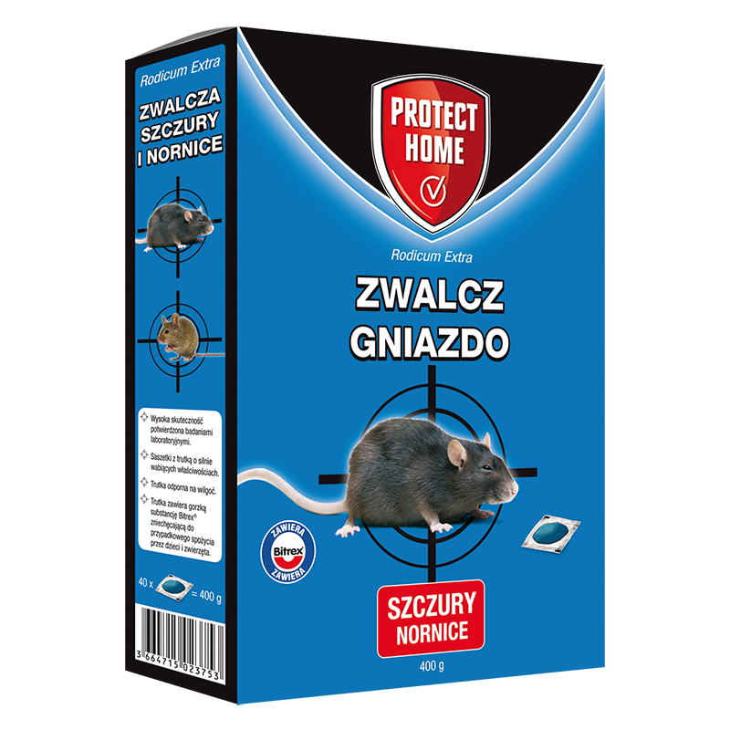 Rodicum Extra Pasta Trutka Na Szczury i Nornice 400 g (40x10 g) Protect Home