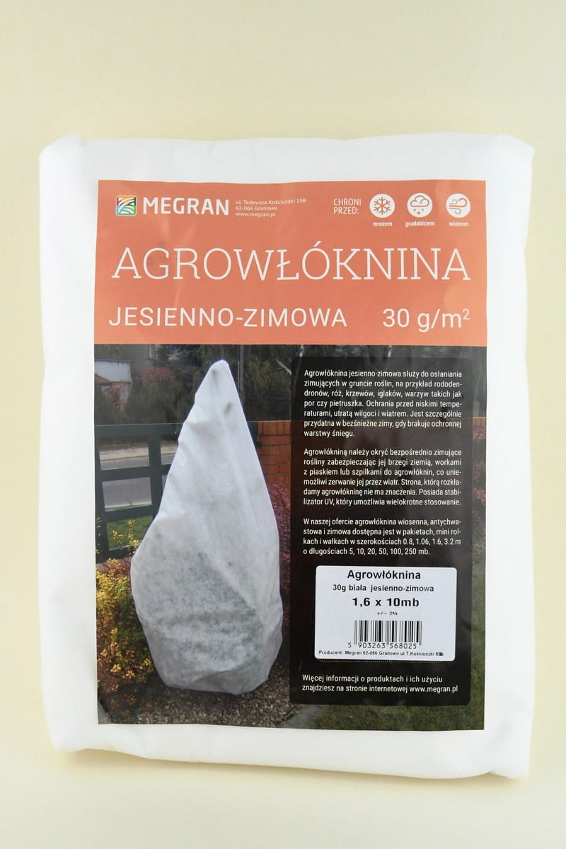Agrow³óknina Jesienno-Zimowa 30g/m2 Megran - 1,6 x 10 m