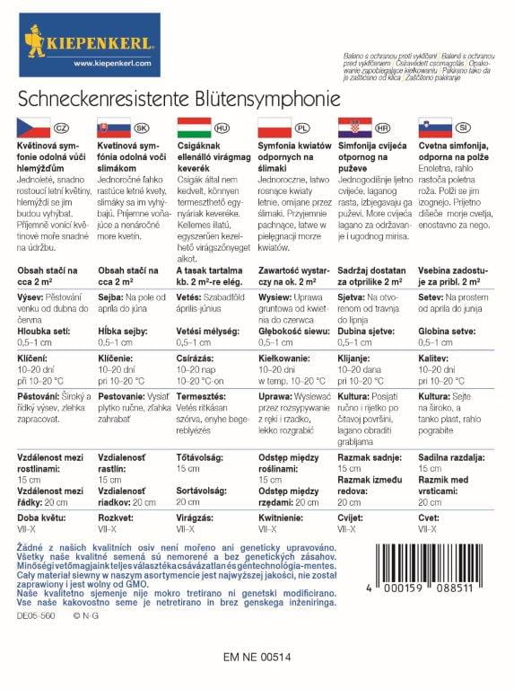 Kwiaty Odstraszaj¹ce limaki Mix Nasion Kiepenkerl - obrazek 2