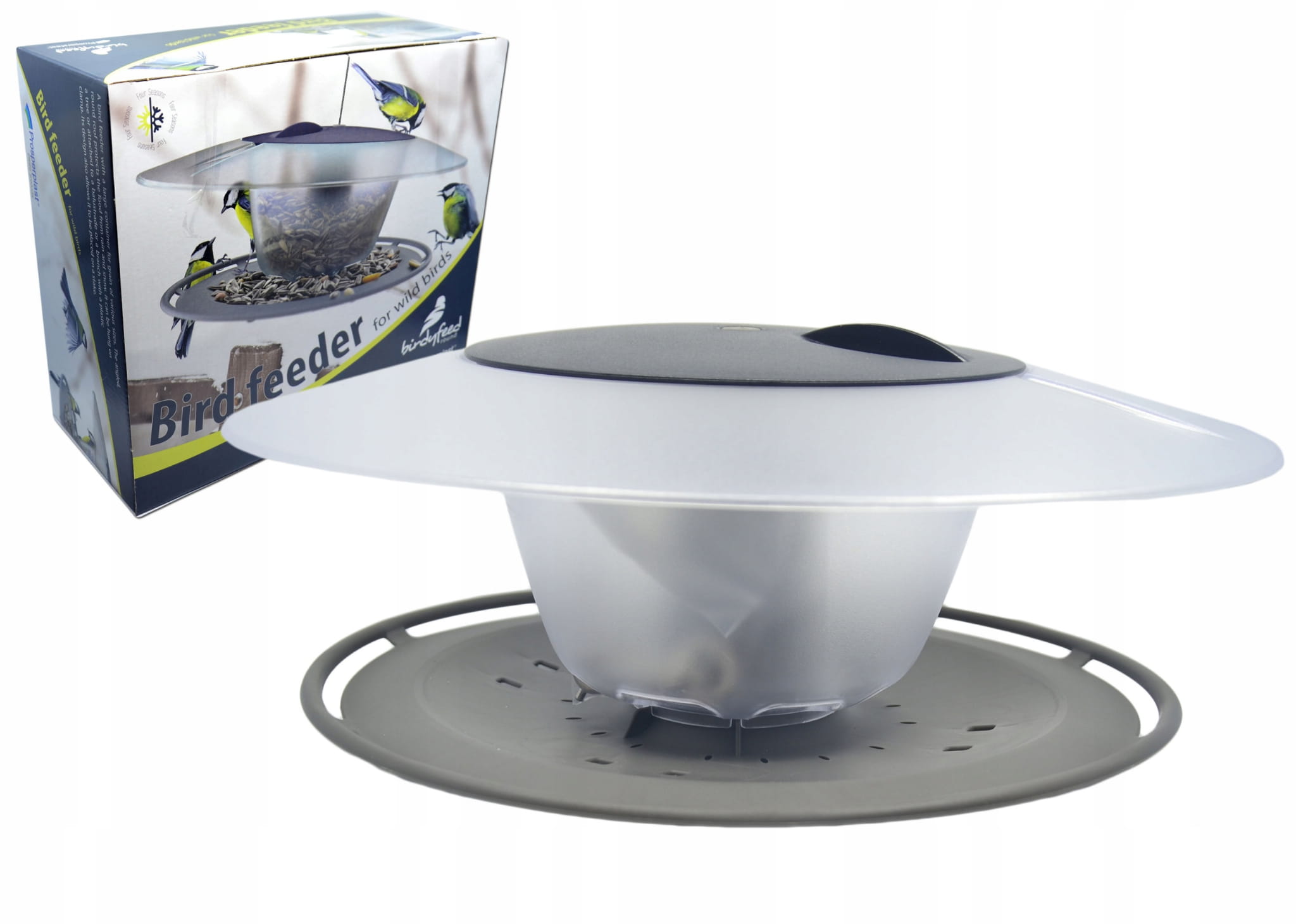 Karmnik Dla Ptaków z Daszkiem Do Mieszanki Ziaren Prosperplast