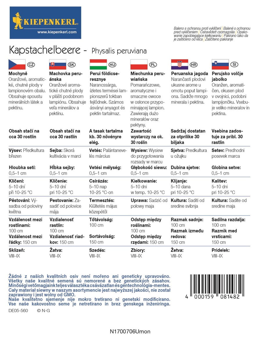 Miechunka peruwiañska Rodzynek brazylijski Kiepenkerl - obrazek 2