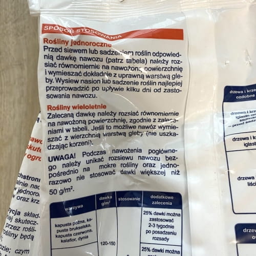 Nawóz Uniwersalny 3 kg Azofoska - obrazek 2