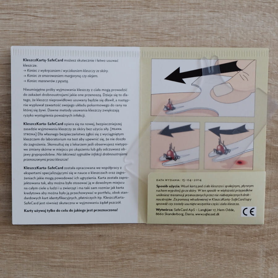 Karta do bezpiecznego usuwania kleszczy KleszczKarta - obrazek 6