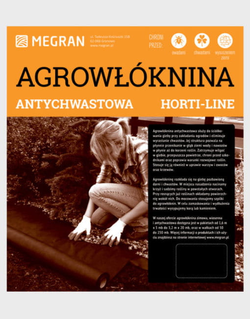 Agrow³óknina Antychwastowa Horti-Line Czarna 1,6 x 10 m