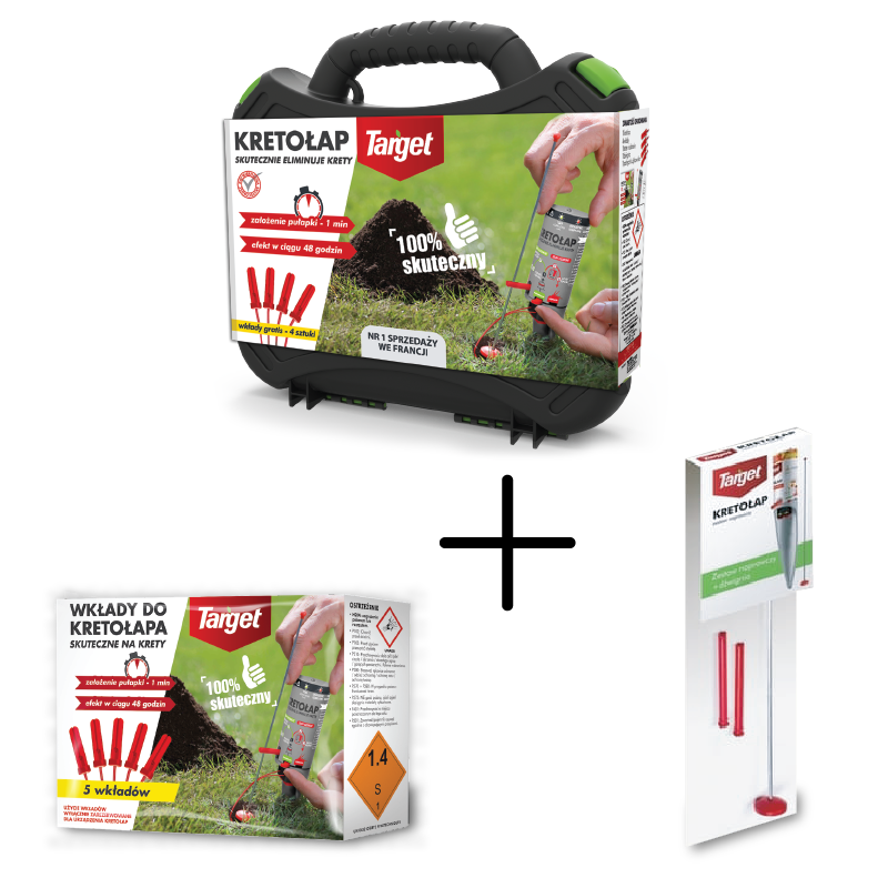 Kreto³ap + Wk³ady + Czujnik Zestaw Do Zwalczania Kreta