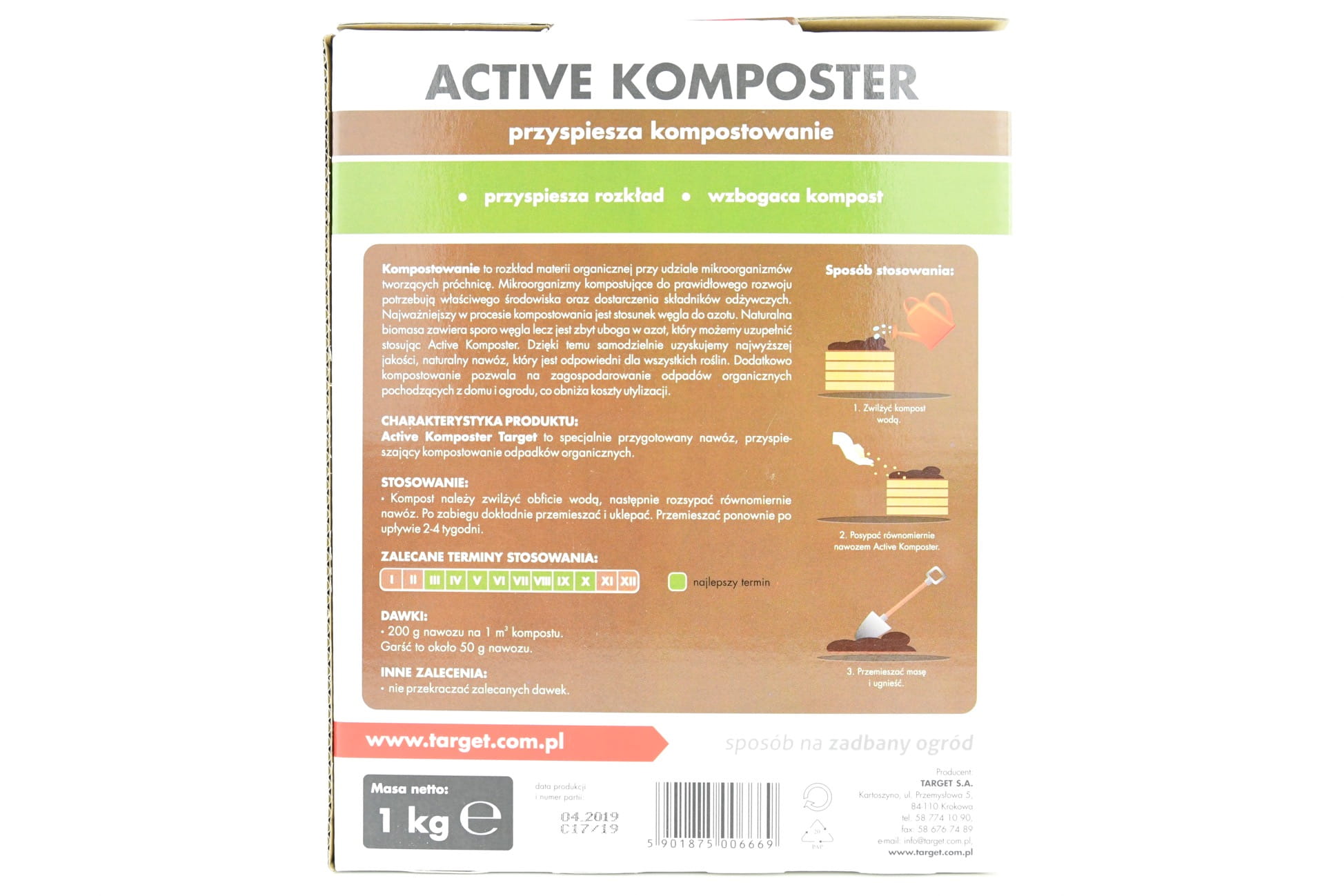 Active Komposter Przyspieszacz Kompostowania 4 kg Target - obrazek 3