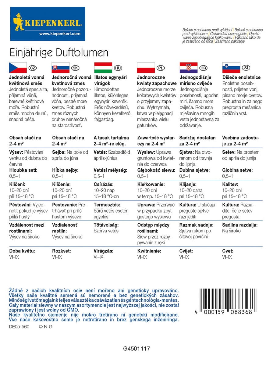 Kwiaty Pachn¹ce Jednoroczne Mix Kiepenkerl - obrazek 2