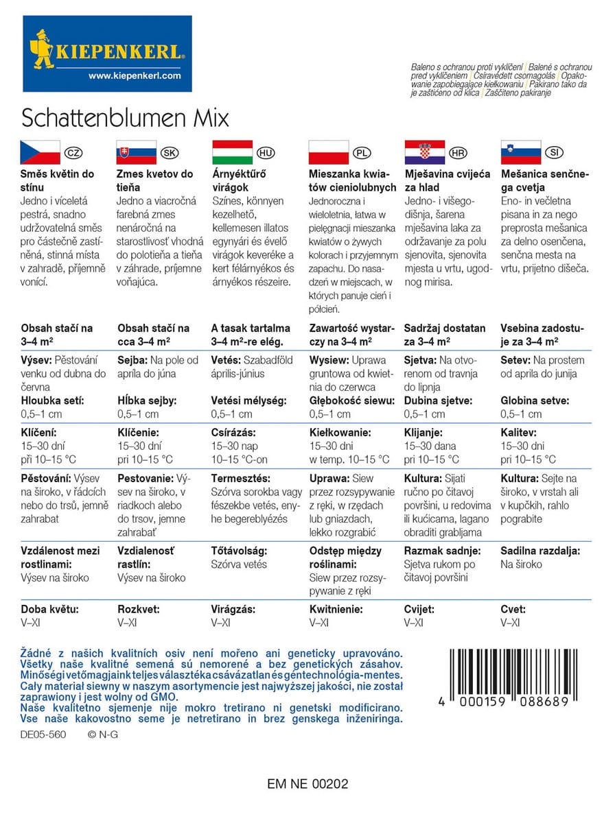 Kwiaty Do Cienia Mix Nasion Kiepenkerl - obrazek 2