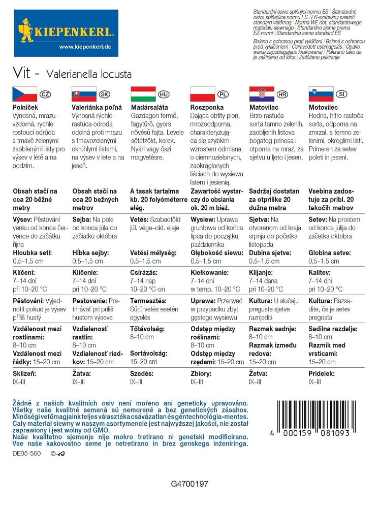 Roszponka 'Vit' Du¿e Opakowanie Kiepenkerl - obrazek 2