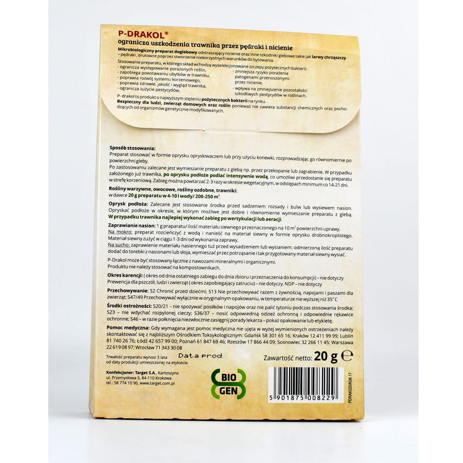 Zestaw 3 x P-Drakol mikrobiologiczna regeneracja 20 g Target - obrazek 3