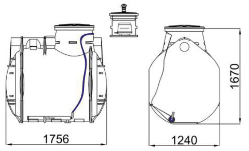 Kompostownik Wodny Bio Easy Flow WIRO 2000 L Haba - obrazek 3