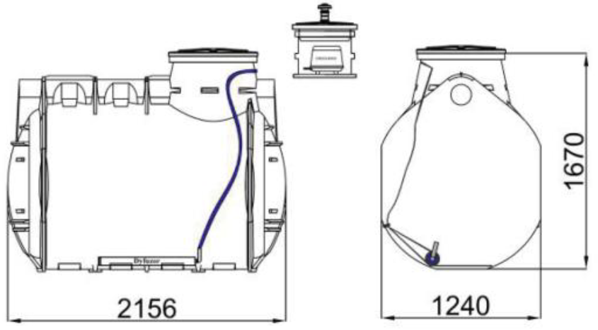 Kompostownik Wodny Bio Easy Flow WIRO 2500 L Haba - obrazek 3