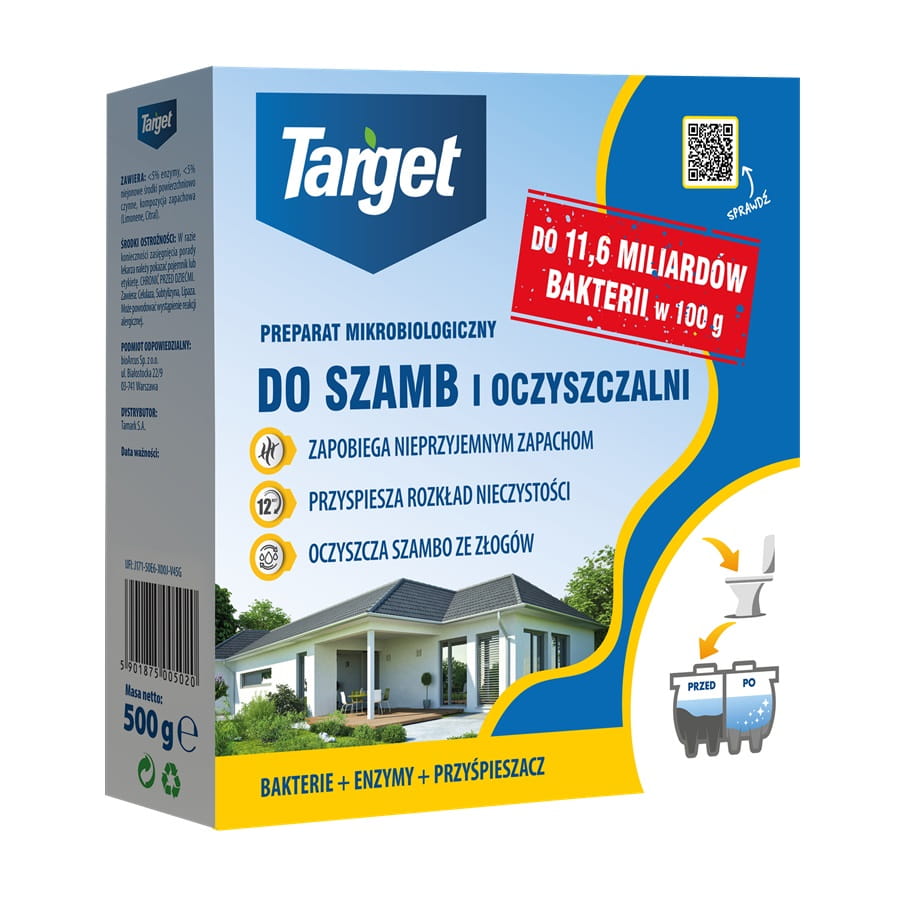 Bakterie Do Szamba i Oczyszczalni 500 g Target