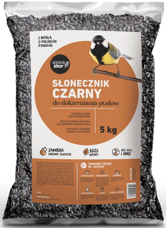 Pokarm dla ptaków - s³onecznik czarny - 5 kg