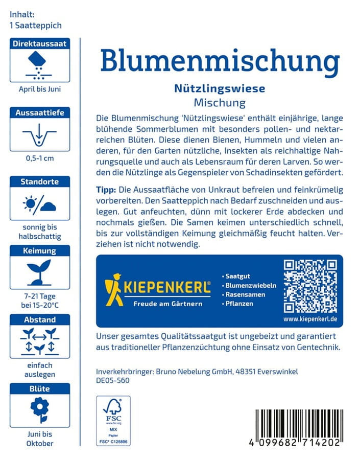 £¹ka Kwietna Mieszanka Nasion Na Tamie £¹ka Po¿ytecznych Owadów - obrazek 2