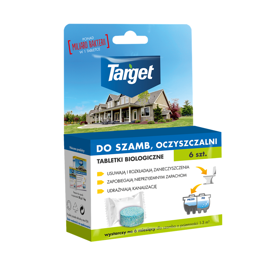 Tabletki Biologiczne Do Szamba i Oczyszczalni 6 szt. Target