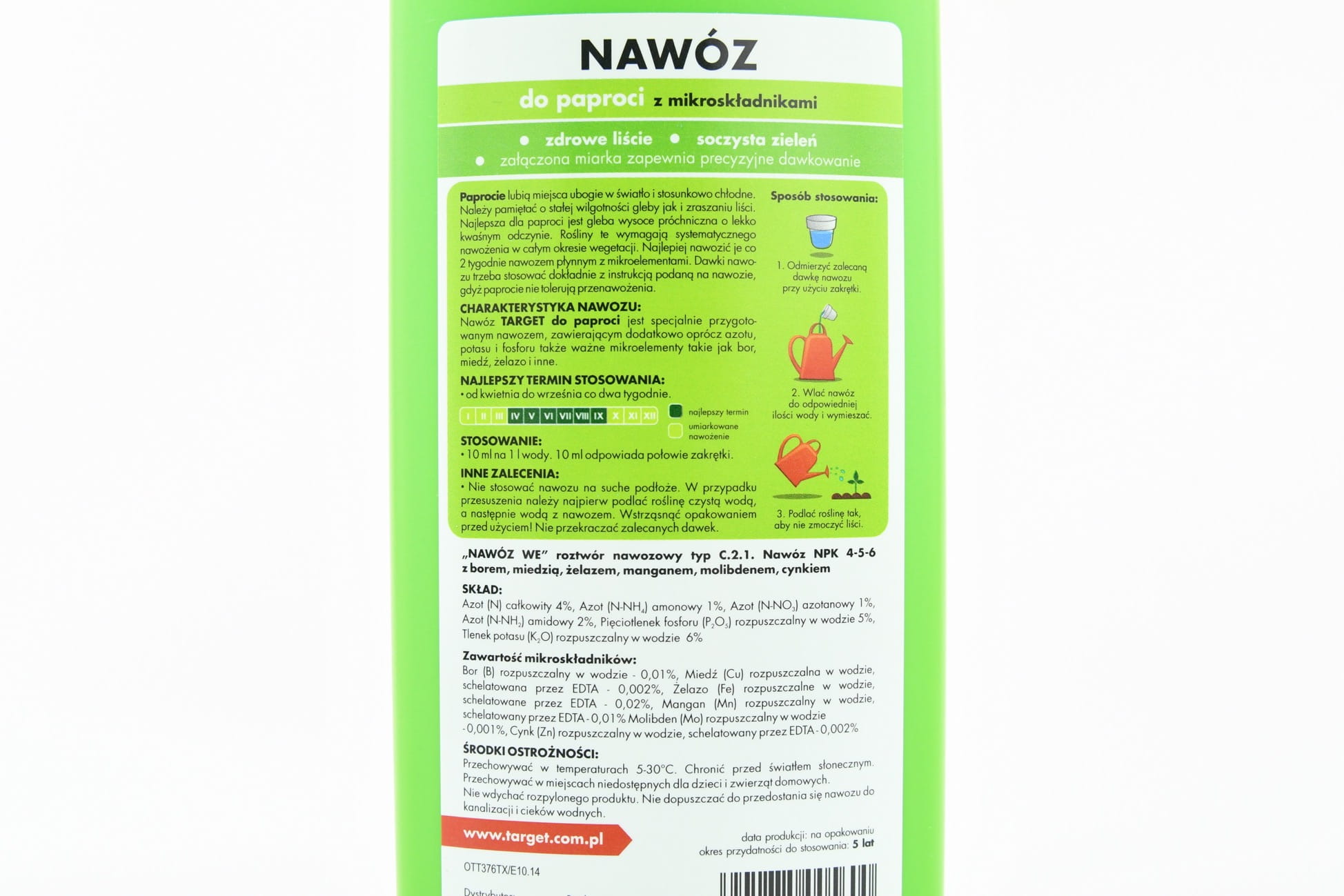 P³ynny Nawóz Do Paproci Burza Lici 0,5 l Target - obrazek 2