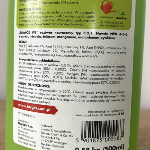 P³ynny Nawóz Do Storczyków Moc Kwiatów 0,5 l Target - obrazek 3