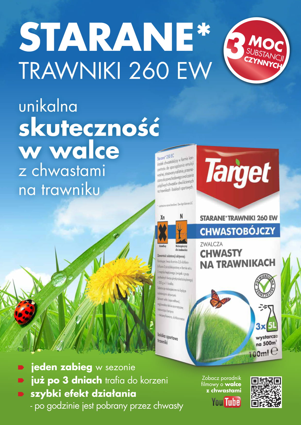 Starane Trawniki Zwalcza Chwasty Na Trawniku 20 ml Target - obrazek 2