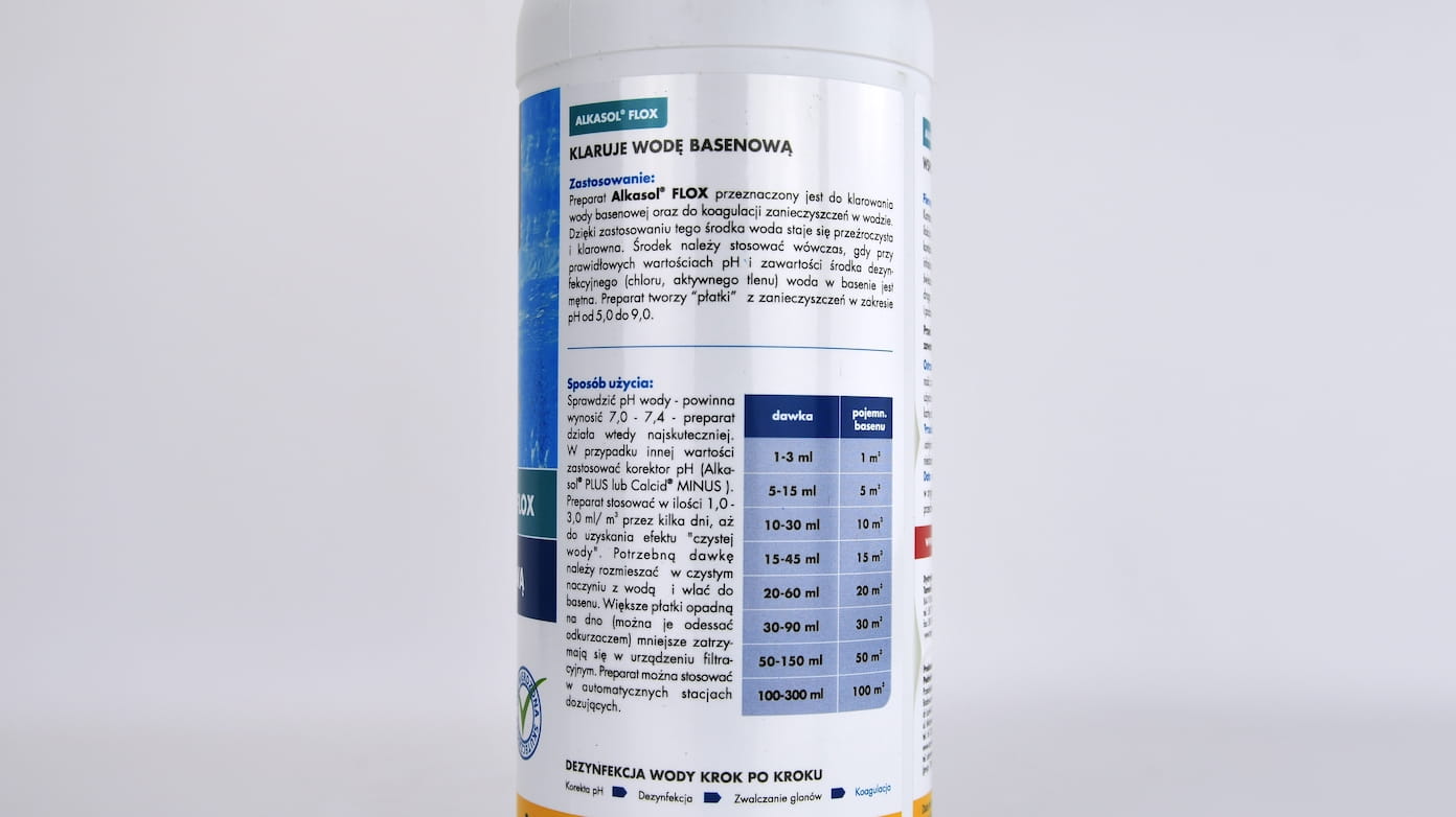 Alkasol Flox Klaruje Wodê Basenow¹ 1 l Target - obrazek 2